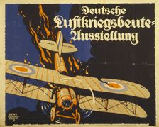 German exhibition of the spoils of air war, 1918. Creator: Suchodolski, Siegmund von (1875-1935)