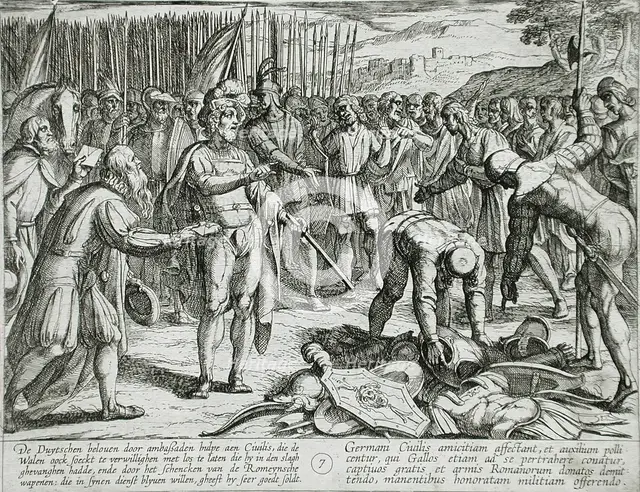 German Envoys Visit Civilis, Publshed 1612. Creator: Antonio Tempesta.