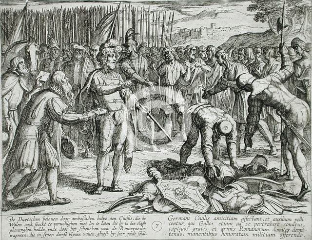 German Envoys Visit Civilis, Publshed 1612. Creator: Antonio Tempesta.