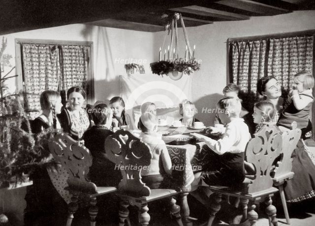 German family at Christmas, Germany, 1936. Creator: Unknown.