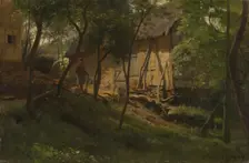 German Farm, 1859. Creator: Hans Gude