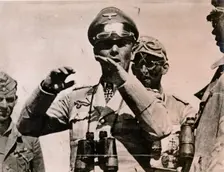 German Field Marshal Erwin Rommel at El Alamein, Egypt, World War II, 1942. Creator: Unknown