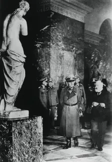 German Field Marshal von Rundstedt visiting the Louvre, occupied Paris, October 1940