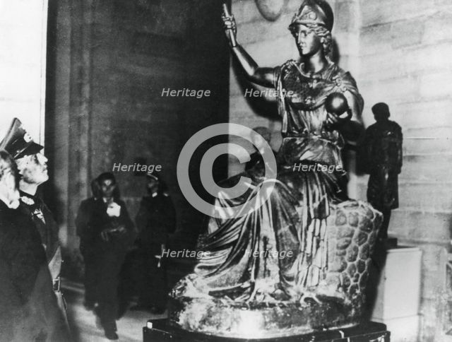 German Field Marshal von Rundstedt visiting the Louvre, occupied Paris, October 1940. Artist: Unknown
