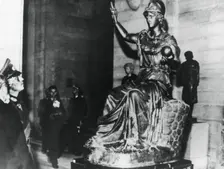 German Field Marshal von Rundstedt visiting the Louvre, occupied Paris, October 1940