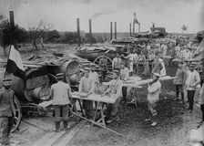 German field bakery near Ypres, 1914. Creator: Bain News Service