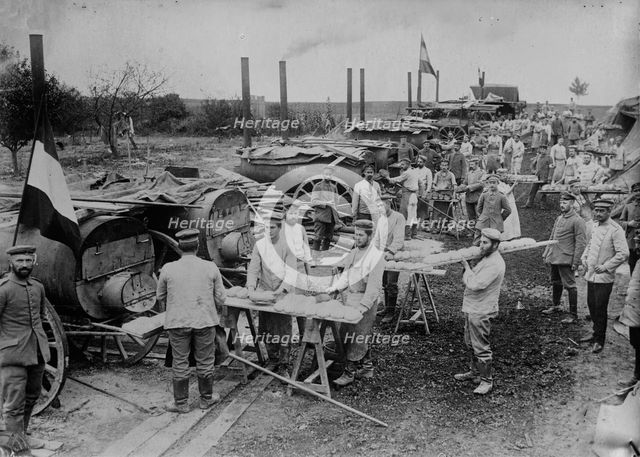 German field bakery near Ypres, 1914. Creator: Bain News Service.