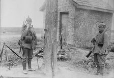 German field telephone, 1914. Creator: Bain News Service
