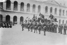 German flags received at Invalides, Paris, 27 Oct 1914. Creator: Bain News Service