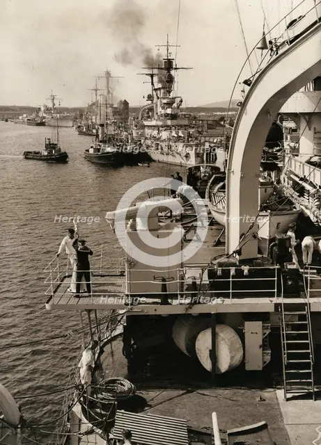 German fleet visit in Swinoujscie, 1933.  Creator: Unknown.