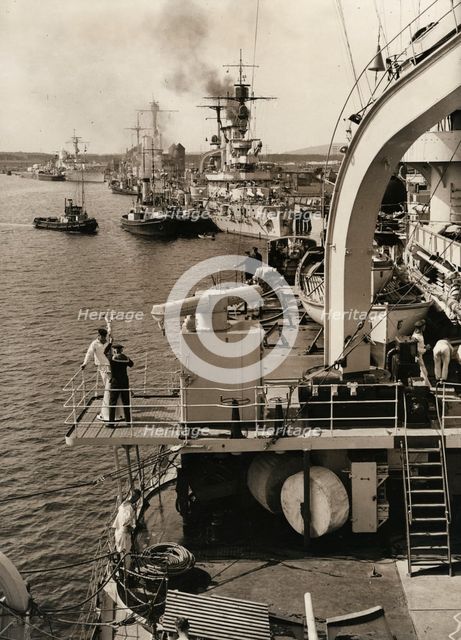 German fleet visit in Swinoujscie, 1933.  Creator: Unknown.