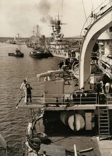 German fleet visit in Swinoujscie, 1933. Creator: Unknown