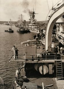 German fleet visit in Swinoujscie, 1933. Creator: Unknown