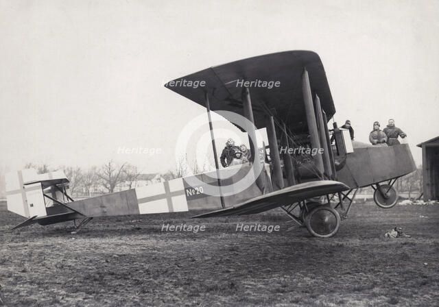 German Friedrichshafen G III bomber, Ljungbyhed airfield, Sweden, 1919. Artist: Unknown