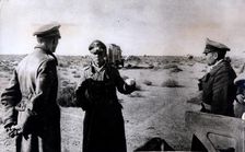 German General Erwin Rommel, Tobruk, Libya, World War II, 1941