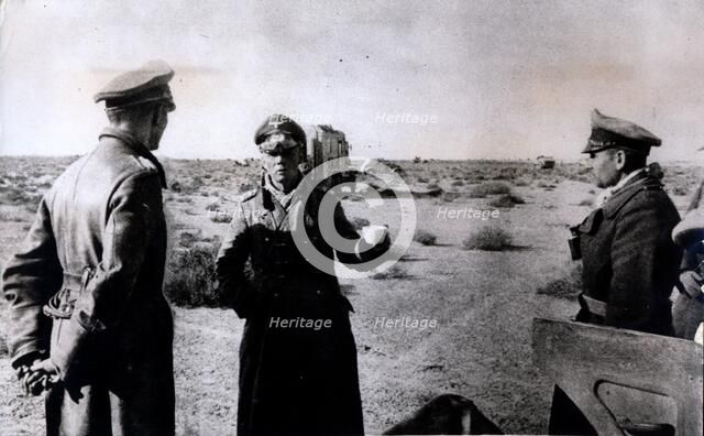 German General Erwin Rommel, Tobruk, Libya, World War II, 1941. Artist: Unknown