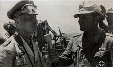 German General Erwin Rommel, Tobruk, Libya, World War II, 1941
