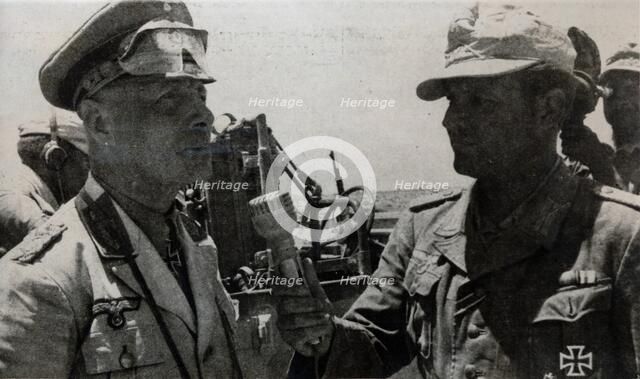 German General Erwin Rommel, Tobruk, Libya, World War II, 1941. Artist: Unknown