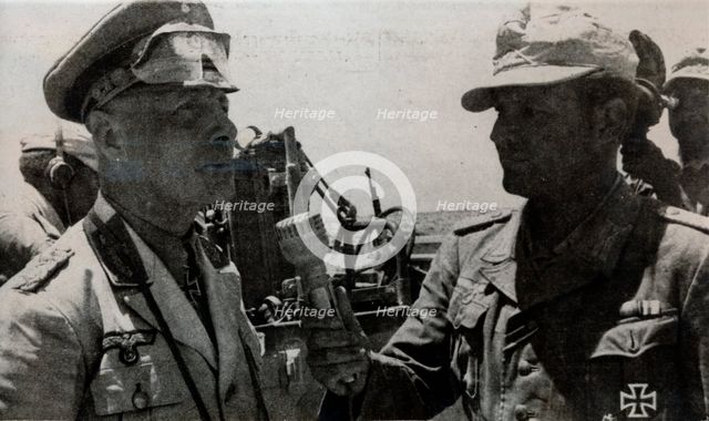 German General Erwin Rommel, Tobruk, Libya, World War II, 1941. Creator: Unknown.