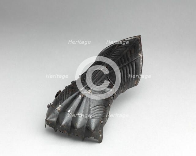 German Gothic Gauntlet for the Left Hand, South German or Austrian, ca. 1480. Creator: Unknown.