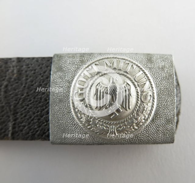 German Heer (Army) Belt Buckle "Gott mit uns (God with us)", ca 1939-1941.