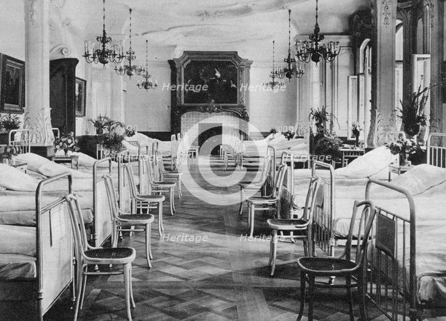 German hospital dormitory for soldiers, Frankfurt am Main, Germany, World War I, 1915. Artist: Unknown