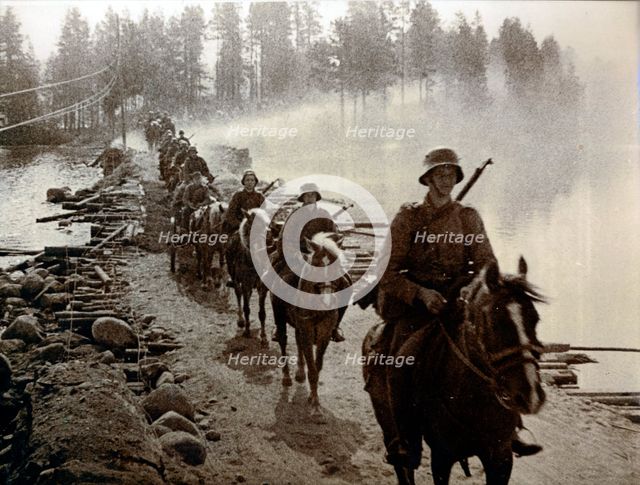 German Horse Cavalry, German/Russian front, c1942. Creator: Unknown.