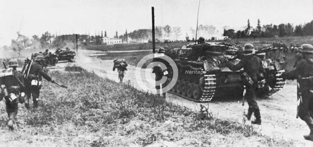 German invasion of Poland, 1 September 1939. Artist: Unknown