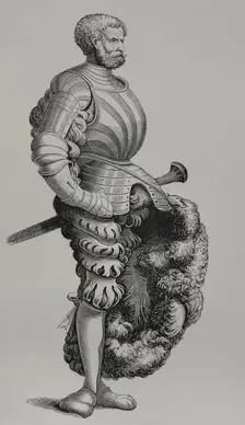 German Knight, 1877. Creators: Burgmayer, Unknown