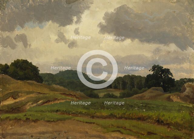 German landscape, 1856. Creator: Werner Holmberg.
