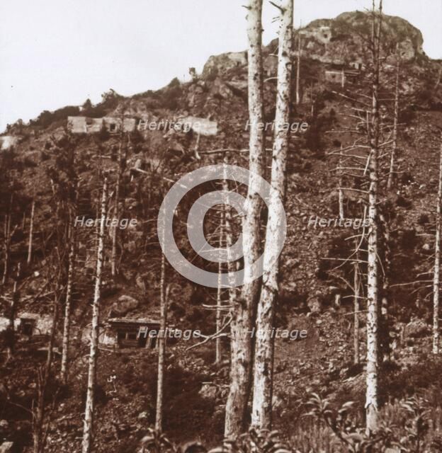 German lines, c1914-c1918. Artist: Unknown.