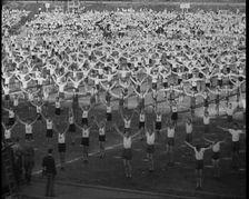 German People Exercising Outside, 1933. Creator: British Pathe Ltd