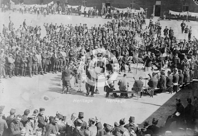 German Prison Camp, between c1915 and c1920. Creator: Bain News Service.