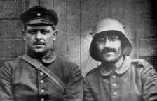 German prisoners taken by Canadian forces, Vimy, France, First World War, 1917