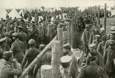 German Prisoners Entering the Cages (1919). Creator: Unknown