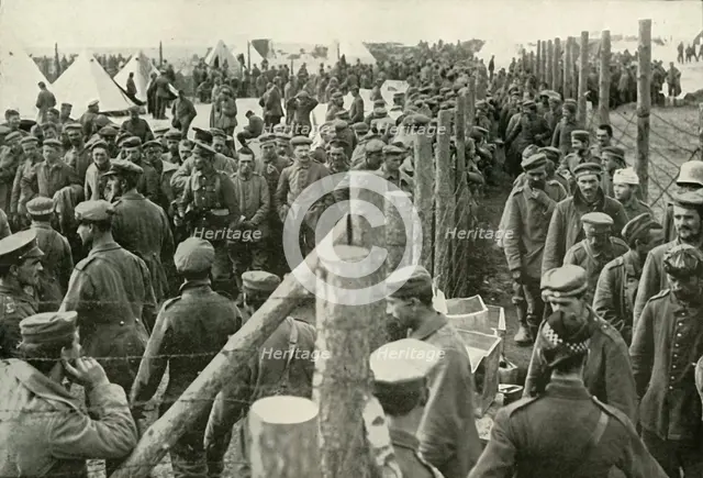 'German Prisoners Entering the Cages', (1919).  Creator: Unknown.