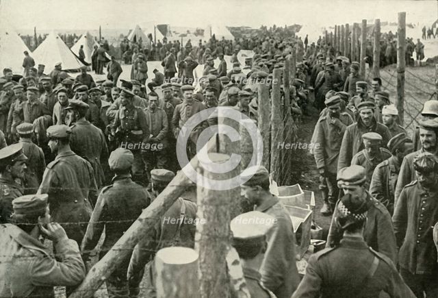 'German Prisoners Entering the Cages', (1919).  Creator: Unknown.