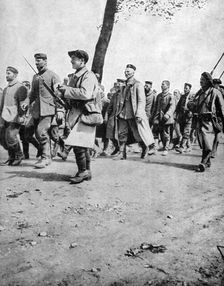 German prisoners from the Second Battle of Artois, France, World War I, 1915