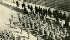German prisoners from the SMS Magdeburg in Petrograd, Russia...August 1914, (c1920). Creator: Unknown