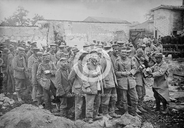 German prisoners, France, between c1915 and 1918. Creator: Bain News Service.