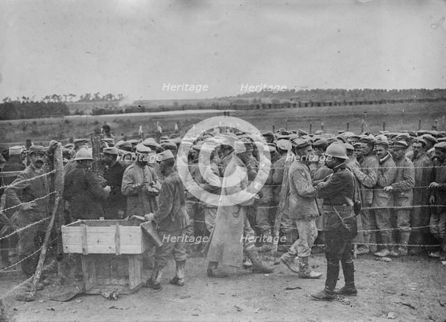 German prisoners in France, between 1914 and 1918. Creator: Bain News Service.