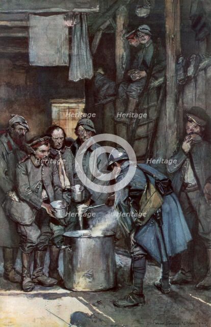 'German prisoners in Souville', Verdun, France, 26 March 1916, (1926). Artist: Unknown