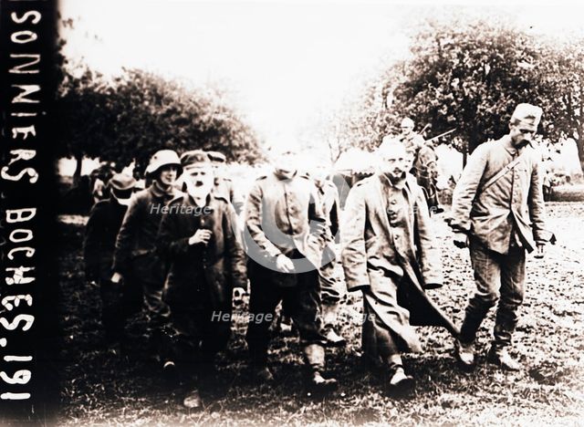 German prisoners of war, c1914-c1918. Artist: Unknown.