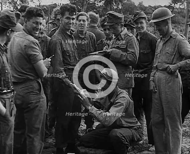 German Prisoners of War, Somewhere in Italy, 1943-1944. Creator: British Pathe Ltd.