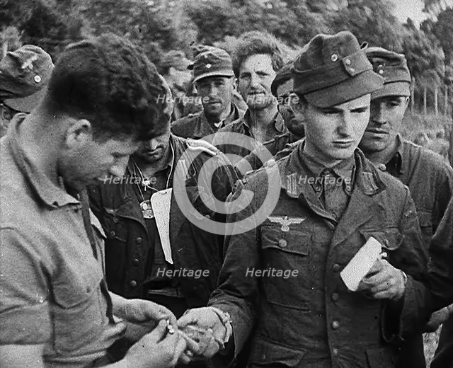 German Prisoners of War, Somewhere in Italy, 1943-1944. Creator: British Pathe Ltd.