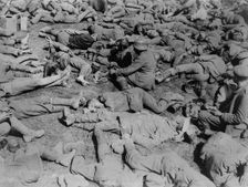 German prisoners resting, between c1915 and c1920. Creator: Bain News Service