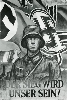 German propaganda poster during World War II "Victory is Ours". Creator: Unknown