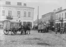 German Red Cross in Skiernewice, between c1910 and c1915. Creator: Bain News Service