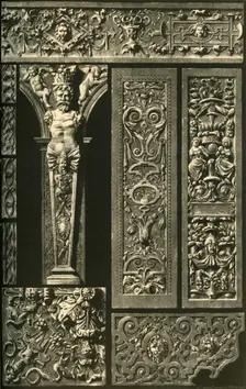German Renaissance ornament in stone and wood, (1898). Creator: Unknown