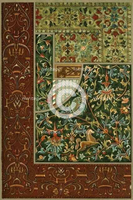 German Renaissance embroidery, (1898). Creator: Unknown.